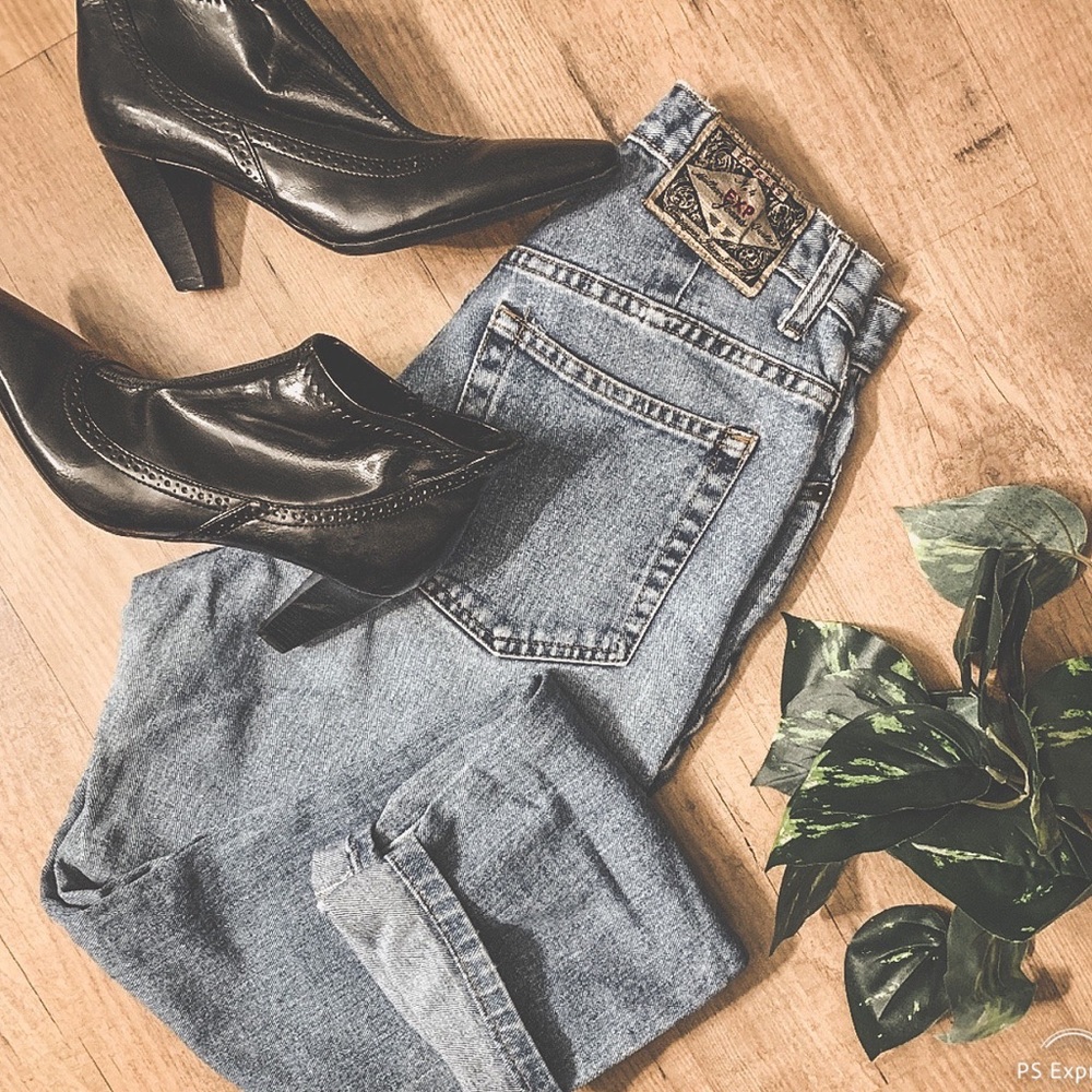 VINTAGE EXPRESS high waist mom jeans sz 7/8